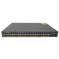 Cisco Switch WS-C2960X-48LPD-L 48Ports PoE+ 1000Mbits...