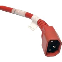 2x Panduit Netzkabel C14 C13 Power Kabel rot 3m 10A 250V...