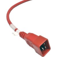 8x Panduit Netzkabel C20 C13 Power Kabel Rot 0,9m 16A...