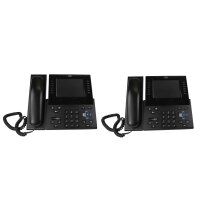 2x Cisco CP-9971 Unified VoIP Phone Black Stand Handset