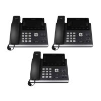 3x Yealink SIP-T46S Ultra-Elegant Gigabit IP Phone...